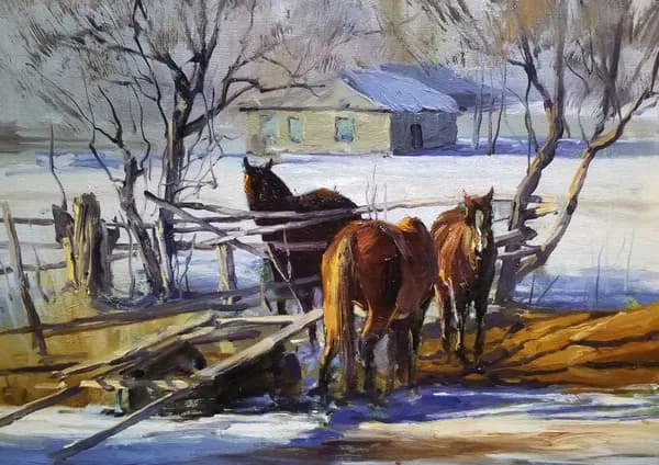 Зима. Художник торжествует…